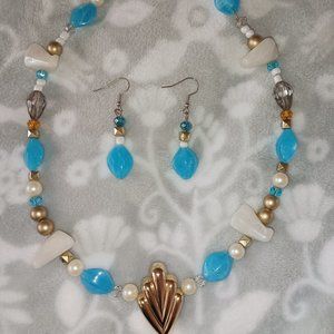 Necklace and earrings